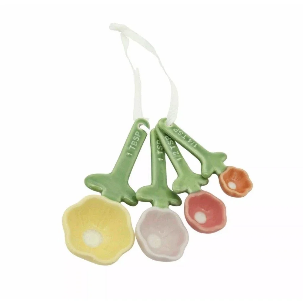 Celebrate Together Spring 4-pc. Flower Measuring Spoon Set ~ fun, unique ~ NWT